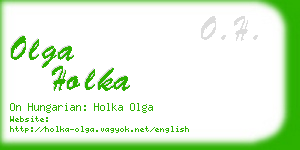 olga holka business card